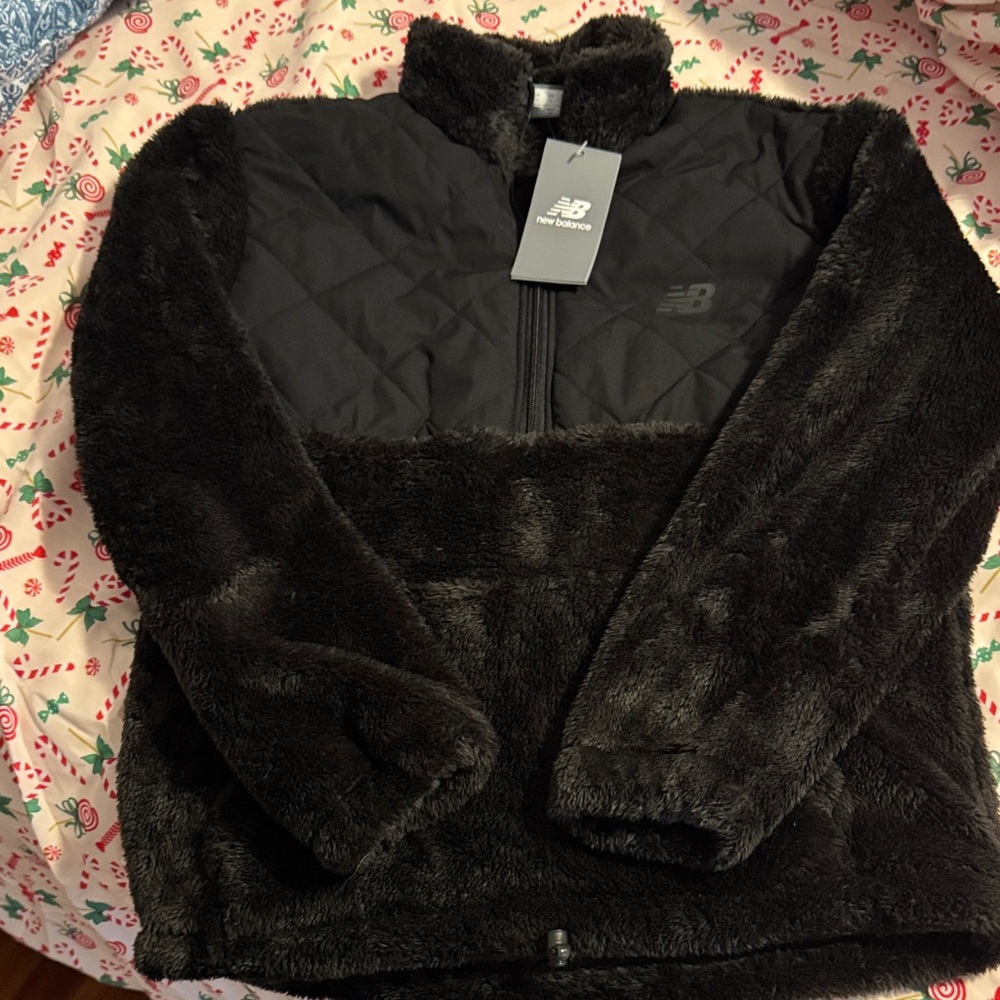 New Balance Black Teddy Jacket